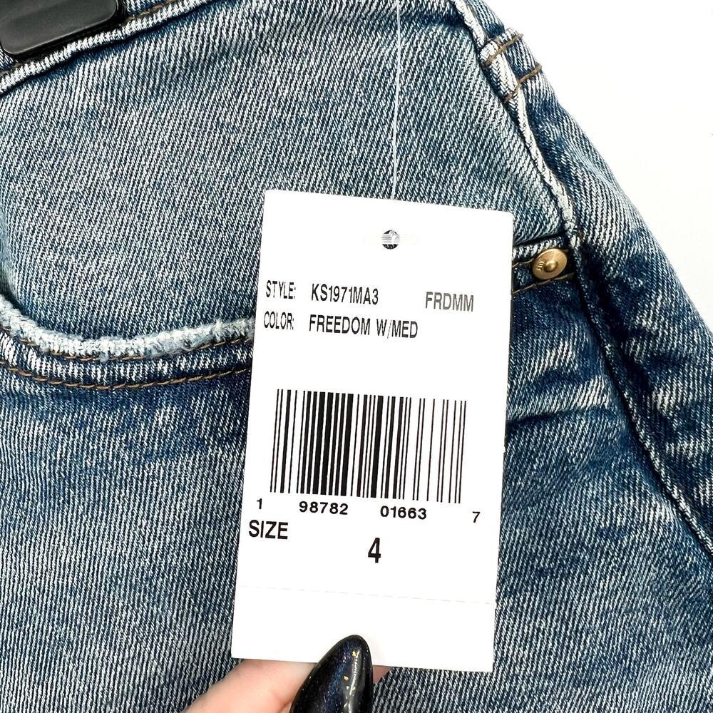 KUT FROM THE KLOTH Women's Taylor Denim Shorts Size 4 Freedom Blue High Rise NWT - Picture 9 of 11